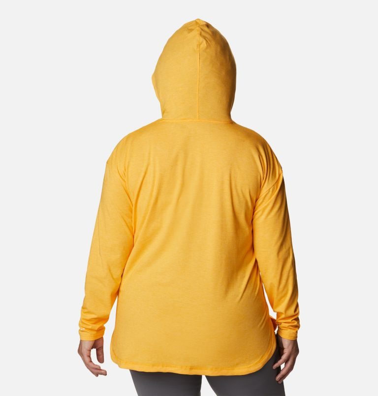 Women's Columbia Sun Trek Pullover Hoodie Mango | Plus Size CA-ML063